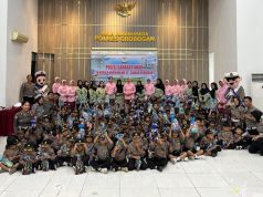 Sat Lantas Polres Grobogan Terima Kunjungan TK Bhayangkari, Polisi Sahabat Anak