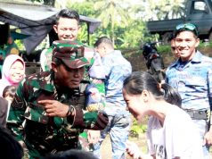 Lanud Husein Sastranegara Berikan Trauma Healing Pulihkan Semangat Anak Korban Bencana Cianjur