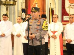 Jelang Misa Malam Natal Kapolri Cek Kesiapan Gereja Katedral Jakarta