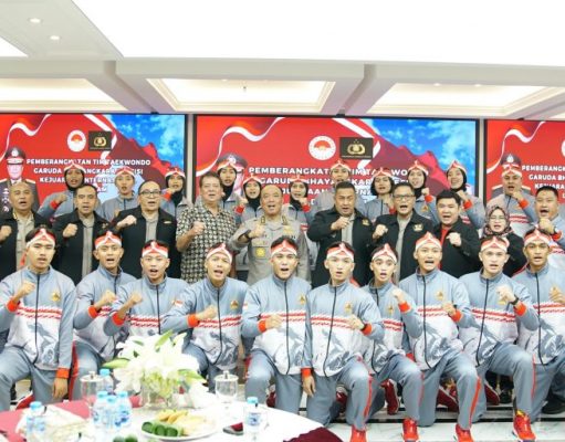 Irwasum Polri Lepas Tim Taekwondo Garbha Presisi Ke Vietnam