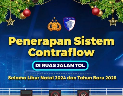 Jadwal Contraflow di Ruas Jalan Tol Selama Libur Nataru