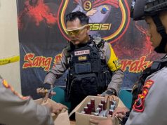 Gerebek Rumah Penjual Miras, Tim Sparta Polresta Surakarta Amankan Belasan Botol Kawa- Kawa