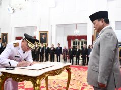 Presiden Prabowo Subianto Lantik Muhidin sebagai Gubernur Kalimantan Selatan
