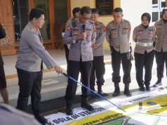 Jelang Pengamanan Pertandingan Piala AFF Antara Timnas Indonesia Versus Philipina Polresta Surakarta Gelar Tactical Floor Game