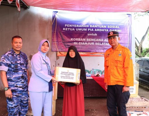 PIA Ardhya Garini Pusat Berikan Bantuan Untuk Korban Bencana Alam Cianjur