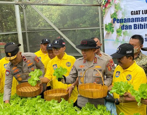 Polri Gandeng ABUJAPI Gelar Lumbung Pangan Di Aspol Bandara Soetta