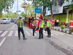 Polres Grobogan Gelar Pengamanan Kawal Pawai Barongsai