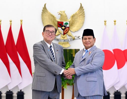 Presiden Prabowo Sambut Kunjungan Resmi PM Ishiba di Istana Kepresidenan Bogor