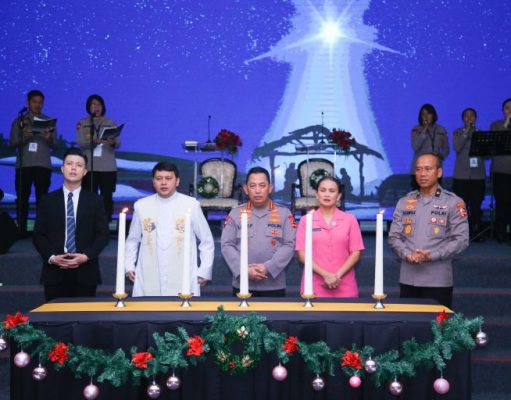 Khidmatnya Perayaan Natal Mabes Polri 2024