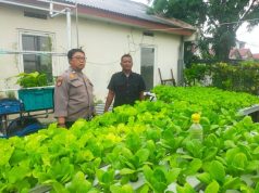 Bhabinkamtibmas Desa Keboansikep Kunjungi Budidaya Hidroponik Sayuran