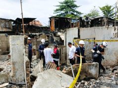 Polri Lakukan Olah TKP Kebakaran di Kemayoran Jakpus