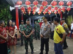 Kapolres Metro Depok Bersama Dandim 0508 Depok Laksanakan Patroli Gabungan Pengamanan Malam Tahun Baru Imlek