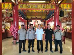 Pastikan Keamanan Kapolsek Sawah Besar Tinjau Pengamanan Imlek di Sejumlah Wihara