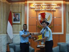 Danlanud Husein Sastranegara Menerima Kunjungan Kehormatan Atase Angkatan Udara Australia
