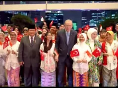 Presiden Prabowo dan Presiden Erdogan disambut Anak Indonesia
