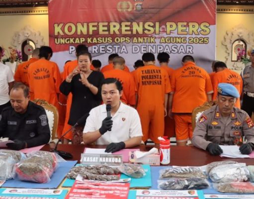 Polresta Denpasar Amankan 35 Pelaku Narkoba, Salah Satunya Menggunakan Modus Cor Semen