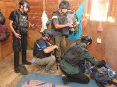 Barang Bukti Pakaian Milik Nikson Matuan diamankan Satgas Ops Damai Cartenz 2025