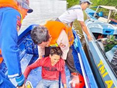 Kapal Patroli Ditpolairud Polda Kaltara Selamatkan Korban Laka Laut di Perairan Nunukan