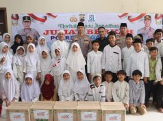 Polres Tegal Kota Tebar Kepedulian Bersama Anak Yatim Piatu