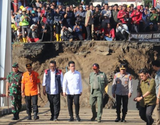 Pengamanan Kunjungan Wapres di Lokasi Bencana Sukabumi