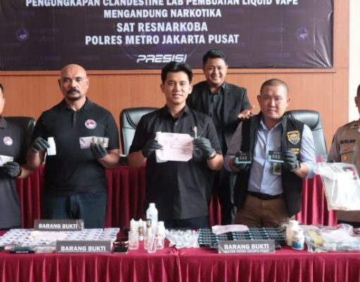 Tim Terpadu Bongkar Narkoba Jenis Baru Bentuk Vape
