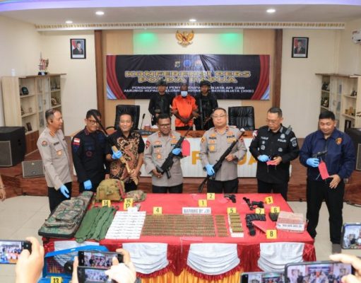 Satgas Ops Damai Cartenz-2025 Gagalkan Penyelundupan Senjata ke KKB di Puncak Jaya