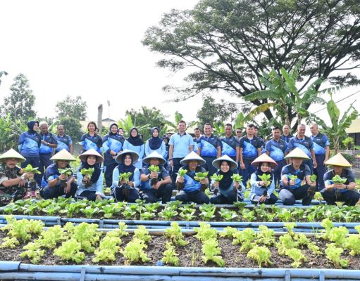 Lanud Husein Sastranegara Perkuat Ketahanan Pangan dengan Penanaman Pohon Alpukat dan Panen Sayuran
