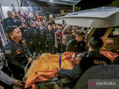 Polda Lampung Lakukan Olah TKP di Lokasi Penembakan Tiga Polisi