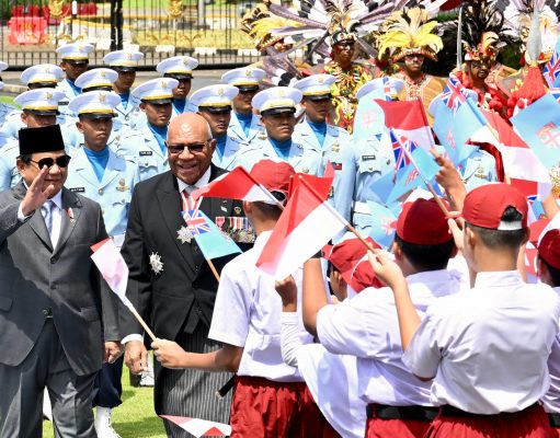 Presiden Prabowo Sambut Kunjungan Resmi PM Republik Fiji Rabuka di Istana Merdeka