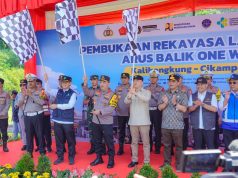 Polri Lepas Flag Off One Way Nasional Arus Balik Lebaran 2025 di KM 414 Sampai KM 70