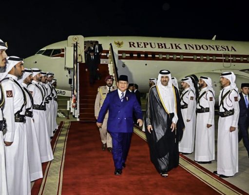 Presiden Prabowo Tiba di Doha untuk Kunjungan Resmi