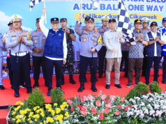 Kapolri Pimpin Pelepasan One Way Nasional Tol Kalikangkung-Cikampek