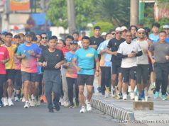 Kapolres, Wali Kota, dan Dandim Depok Lari Pagi Bersama Komunitas di Jalan Margonda
