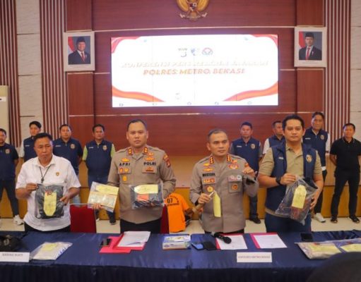 Polrestro Bekasi Ringkus 3 TSK Kasus Curat yang Korbannya Anggota Polri