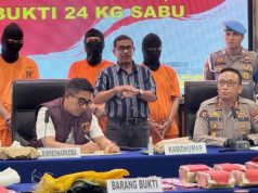 Polisi Gagalkan Peredaran 24 Kg Sabu di Palu, 3 Pelaku Ditangkap