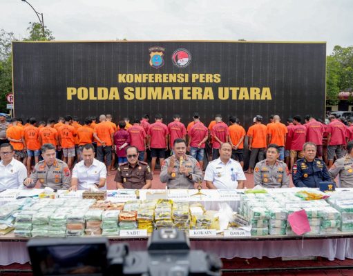 Polda Sumut Amankan 191 Kg Narkoba Jenis Sabu di Medan