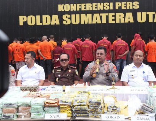Selama 2 Pekan Polda Sumut Bongkar Penyelundupan Narkotika, 634 Tersangka Ditangkap