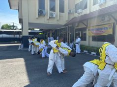 Polres Rembang Asah Kemampuan Personil, Gelar Beladiri Polri Periodik