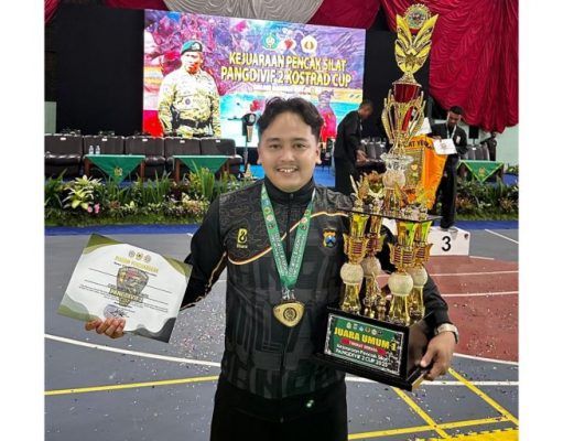 Bripda Sholeh Maulana Raih Medali Emas di Pencak Silat Pangdivif 2 Cup 2025