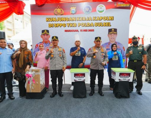 Pastikan Kesiapan Dukung Program MBG, Kapolri Tinjau SPPG Polda Sulsel