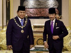 Presiden Prabowo Subianto Terima Bintang Kebesaran Tertinggi Brunei Darussalam dari Sultan Hassanal Bolkiah