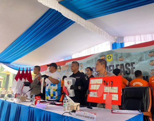 Berantas Premanisme Kasus Perampasan Motor oleh Mata Elang, Polres-Polresta Bogor Gelar Konpers