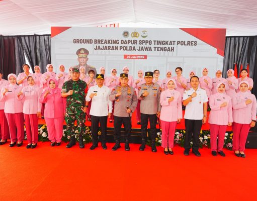 Dukung Penuh Program MBG Kapolri Groundbreaking 24 SPPG Jateng