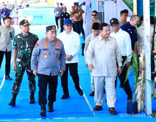 Presiden Prabowo Senang Panen Raya Jagung Inisiasi Polri Berhasil