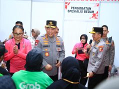 Pada Puncak Bakti Kesehatan, Kapolri Bagikan Sembako dan Alat Bantu Disabilitas