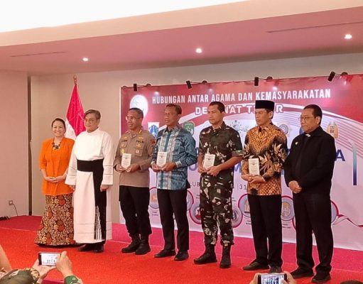 Kapolres Metro Jaktim dan Muspika Hadiri Silaturahmi Lintas Agama di Gereja Paroki Kalvari Lubang Buaya