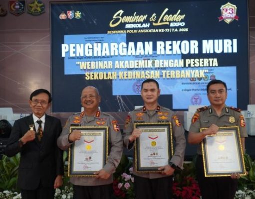 Seminar ‘Polisi dan Masyarakat’ Sespimma Lemdiklat Polri Angkatan 73 Raih Rekor MURI