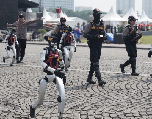 Mimpi Inovasi Teknologi Polri dalam Syukuran Hari Bhayangkara ke-79, Robot Humanoid dan K9
