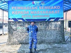 TNI AU Peduli, Lanud Husein Sastranegara Distribusikan Ratusan Paket Sembako