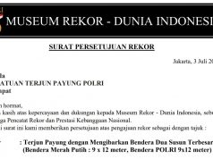 Bentangkan Bendera Dua Susun Terbesar di Langit Monas, Terjun Payung Polri Pecahkan Rekor Nasional dan MURI